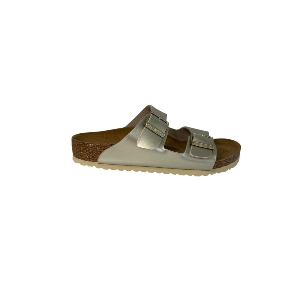 Birkenstock Arizona Kids Gold Electric Metallic Girls Size 13C
